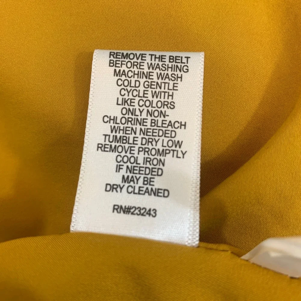 7th Avenue New‎ York & Company Women's L Mustard Yellow Open Front Blazer Preppy